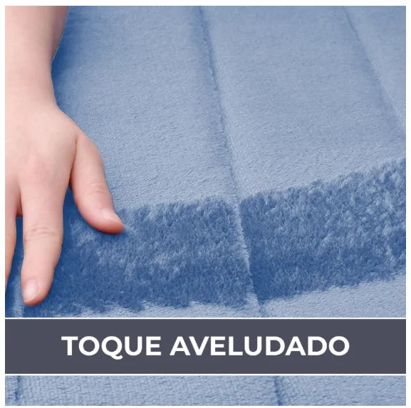 Tapete de Banheiro Antiderrapante com Relevo e Espuma de Memória